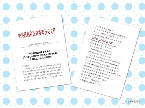我公司被授予陕西省国有企业“文明单位标兵”称号