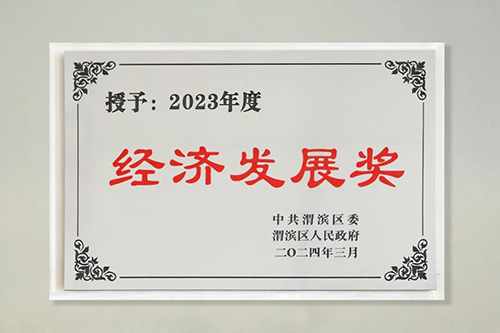 喜讯 | 公司荣获渭滨区2023年度“经济发展奖”